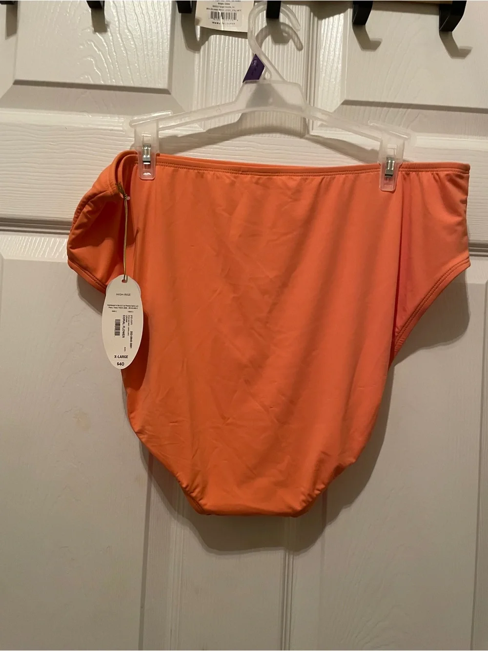 Muynah High-Rise Coral Bikini Bottoms